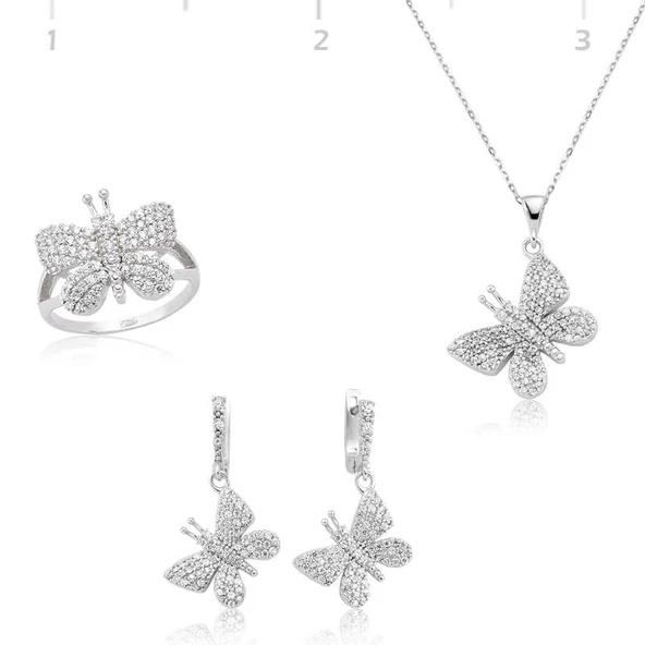 Gümüş Kelebek Bayan Set ürün görseli 1