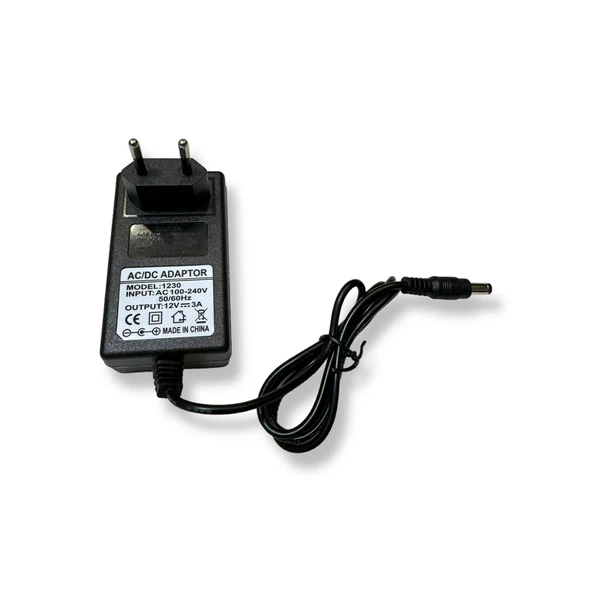 Adaptör DC 12V 3A 5.5mm 2.1mm Priz Tipi güç kaynağı trafo 36Watt ürün görseli 1