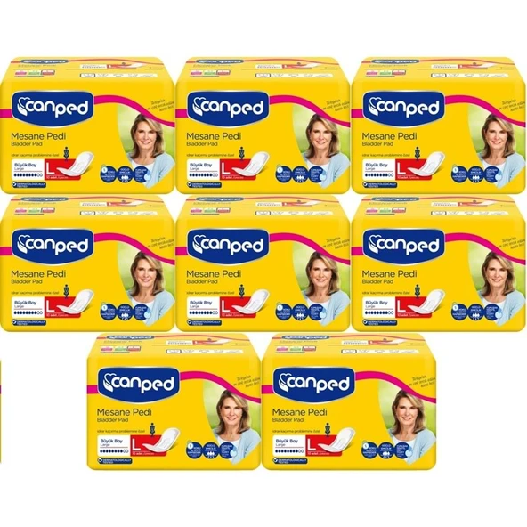 Canped Mesane Pedi Klasik L - Large - Büyük Boy 80 Adet ürün görseli 1