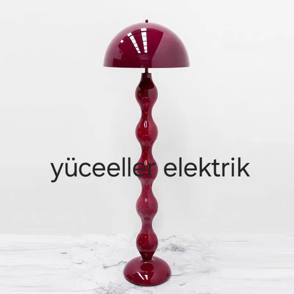 Yüceeller Modern Dekortaif Lambader Bordo ürün görseli 1