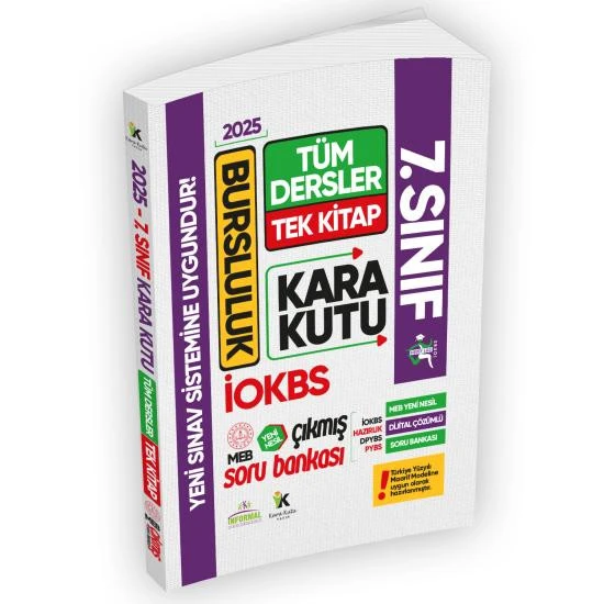 2025 7.sınıf İOKBS BURSLULUK Tüm Dersler Çıkmış Soru Bankası Tek Kitap Yeni Sistem Tamamı Çözümlü ürün görseli 1