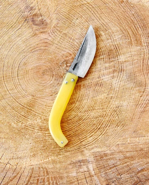 Tapan Cep Çakısı 17 cm Kara Çelik Sarı ürün görseli 1