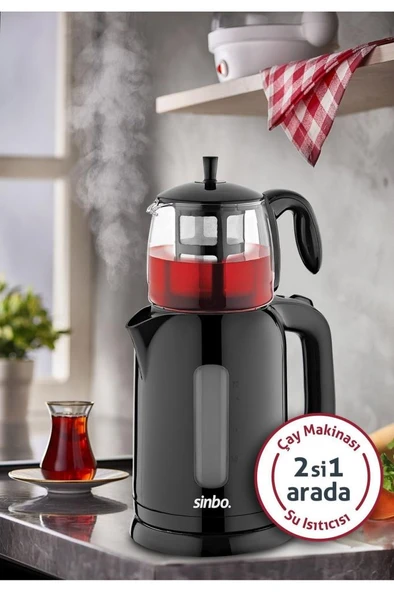 Sinbo STM-5830 Elektrikli Çay Seti SİYAH ürün görseli 1