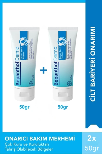 Bepanthol Derma Onarıcı Bakım Merhemi 50 gr x 2 Adet ürün görseli 1