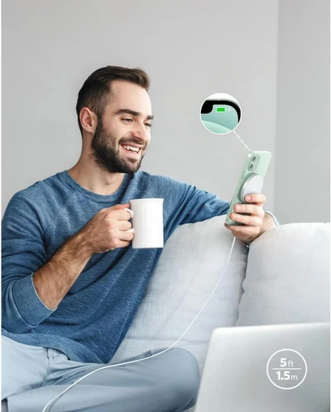 Anker Powerwave Select Plus Kablosuz Şarj Aleti - TEŞHİR - Resim 5
