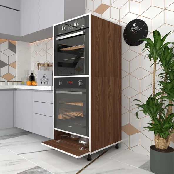 Kenzlife fırın dolabı halime cvz 145*60*56 mutfak kapaklı ayaklı banyo kiler ofis ürün görseli 1