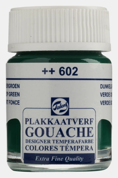 Talens Guaj Boya 16 ml Deep Green 602 - Resim 2