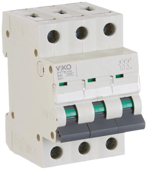 VİKO 3X80A W-OTOMAT B 6kA Trifaze Üç Fazlı W Otomat Sanayi Tip Sigorta ürün görseli 1