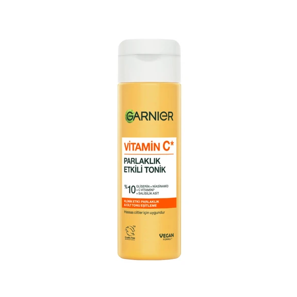 Garnier Vitamin C Parlaklık Etkili Tonik // Gliserin, Niasinamid, Salisilik Asit 120 ml ürün görseli 1