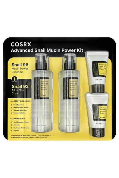 Cosrx Advanced Snail Salyangoz Özlü Cilt Bakım Seti 4 Parça ürün görseli 1