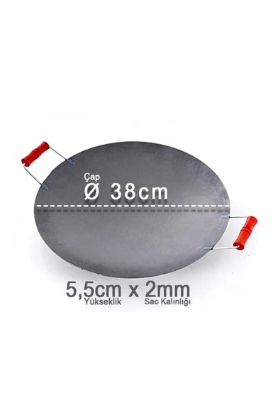 40 Cm Kalın Çukur Saç / Kavurma Saçı / Tantuni Saçı / Gözleme Tavası ürün görseli 1