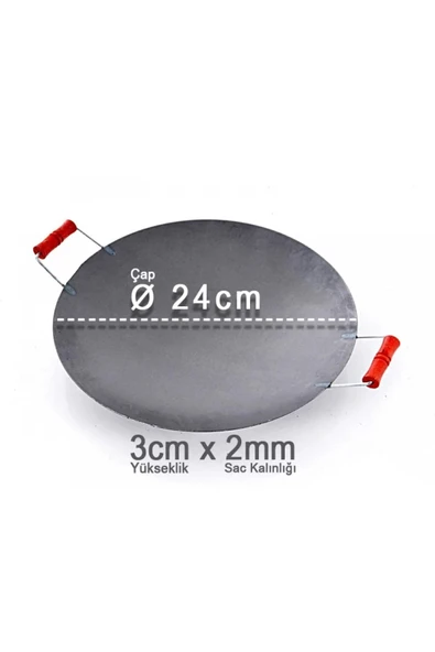 25 Cm Kalın Çukur Saç / Kavurma Saçı / Tantuni Saçı / Gözleme Tavası ürün görseli 1