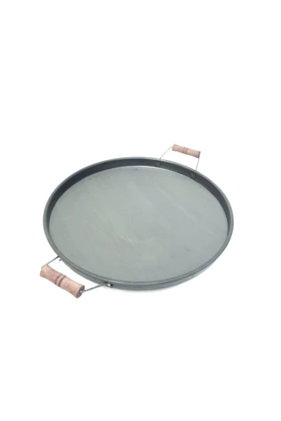 Kavurma Sacı 35 Cm Derin Saplı Ham Demir Kordonlu Kavurma Tavası ürün görseli 1