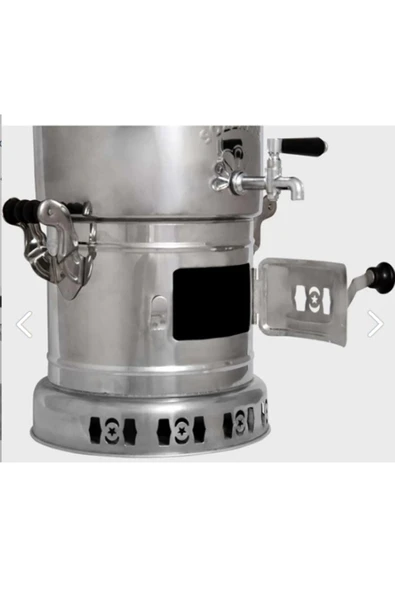 Krom Ayrılabilir Odunlu Semaver 4 Lt - Resim 3