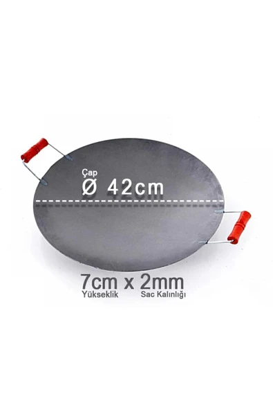 45 Cm Kalın Çukur Saç / Kavurma Saçı / Tantuni Saçı / Gözleme Tavası ürün görseli 1