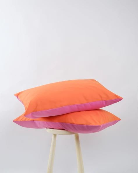 Cozy Home Popping Colors Yastık Kılıfı Dusk Pembe-Turuncu 50x70 ürün görseli 1