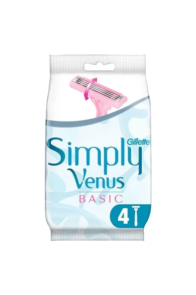 Gillette Simply Venus 3 Basic 4'lü ürün görseli 1