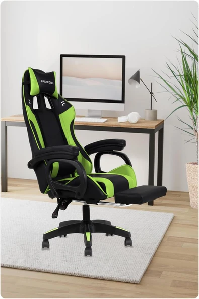 Fashcolle Dynamic Green Masajlı Oyuncu Koltuğu - Resim 8