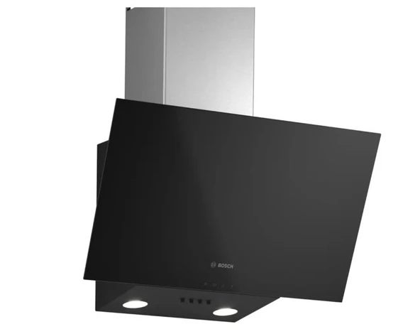 BOSCH DWK63PJ61T EĞİMLİ CAM DAVLUMBAZ SİYAH-INOX ürün görseli 1
