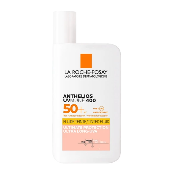 La Roche Posay Anthelios Fluid invisible UVmune SPF 50 Tinted Fluid 50 ml Renkli ürün görseli 1