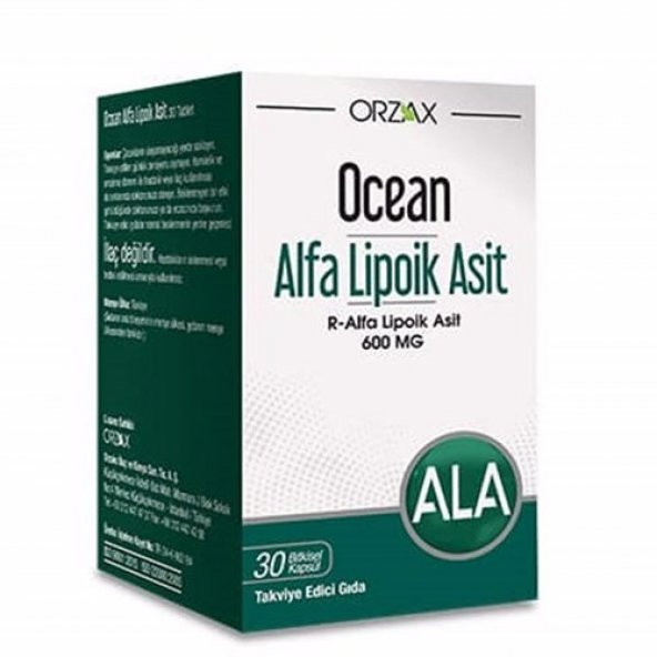 Ocean Alfa Lipoik Asit 600 mg 30 Tablet ürün görseli 1