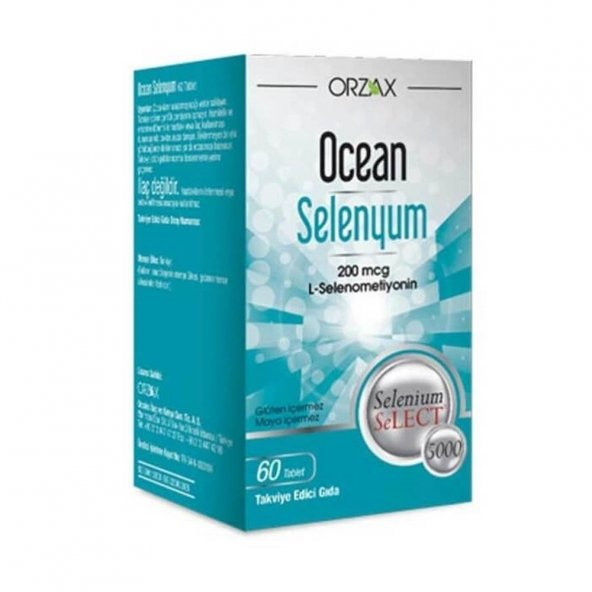 Ocean Selenyum 200mcg 60 Tablet ürün görseli 1