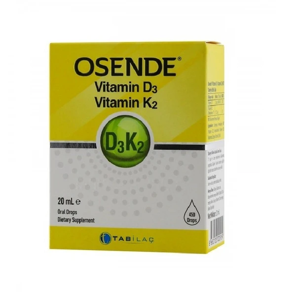 Osende Vitamin D3 K2 Damla 20ml ürün görseli 1