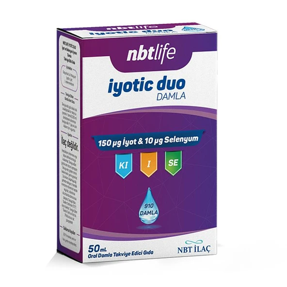NbtLife İyotic Duo Damla 50 ml - İyot ve Selenyum içeren Damla ürün görseli 1