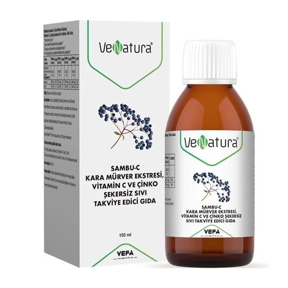 Venatura Sambu-C Kara Mürver, Vitamin C ve Çinko 150 ml ürün görseli 1