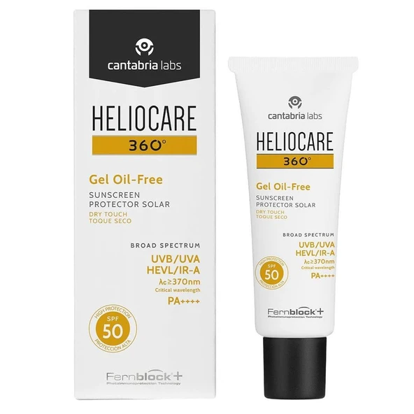 Heliocare 360 Gel Oil Free Yağsız SPF+50 Jel Güneş Koruyucu 50 ml ürün görseli 1