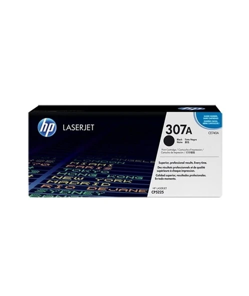 HP CE740A Black Toner Kartuş (307A) ürün görseli 1