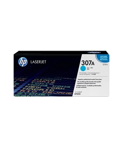 HP CE741A Cyan Toner Kartuş (307A) ürün görseli 1