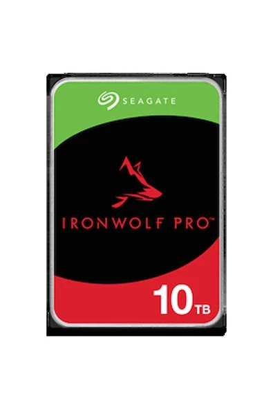 Seagate IronWolf Pro, 10 TB, Kurumsal NAS Dahili Sabit Disk HDD – CMR 3,5”, SATA 6 Gb/sn, 7200 Devir/Dakika, 256 MB Önbellek (ST10000NT001) ürün görseli 1