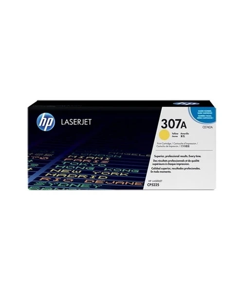 HP CE742A Yellow Toner Kartuş (307A) ürün görseli 1