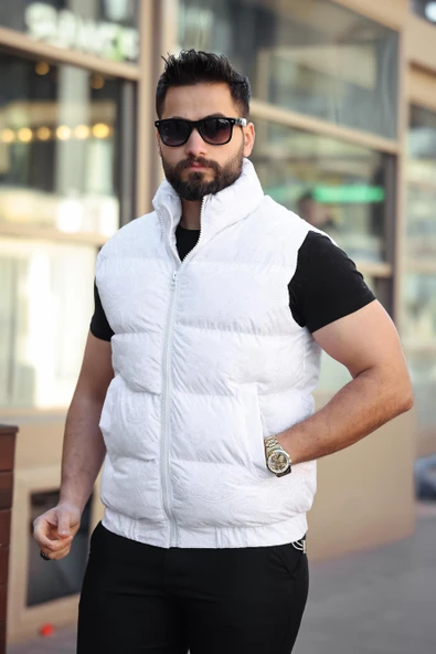 ERKEK FLOK BASKILI YELEK - Resim 7