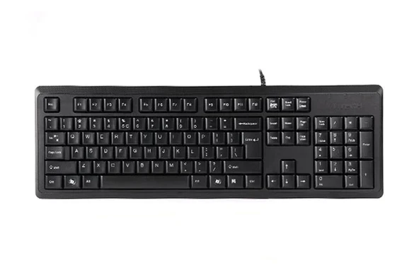 A4 TECH KR-92 Q KLAVYE USB STANDART SİYAH ürün görseli 1