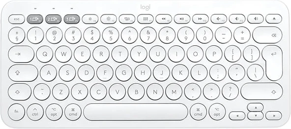 Logitech K380s Pebble Keys 2 Çoklu Cihaz Özellikli Bluetooth İngilizce Q Klavye ürün görseli 1