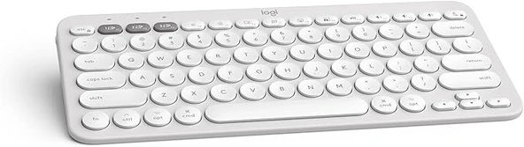 Logitech K380s Pebble Keys 2 Çoklu Cihaz Özellikli Bluetooth İngilizce Q Klavye - Resim 3