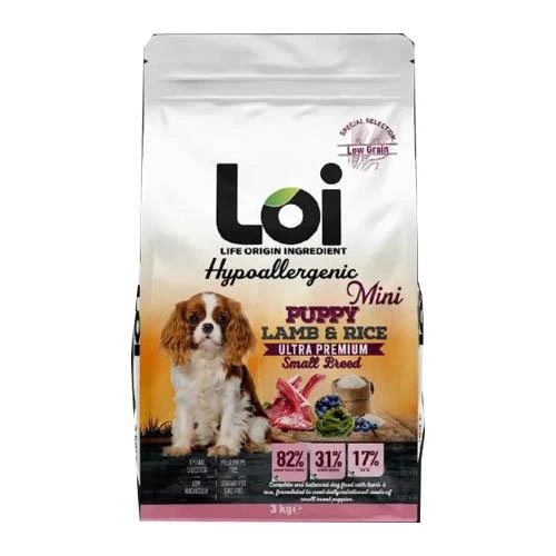 LOİ MİNİ IRK KUZU ETLİ YAVRU KÖPEK MAMASI 3 KG ürün görseli 1