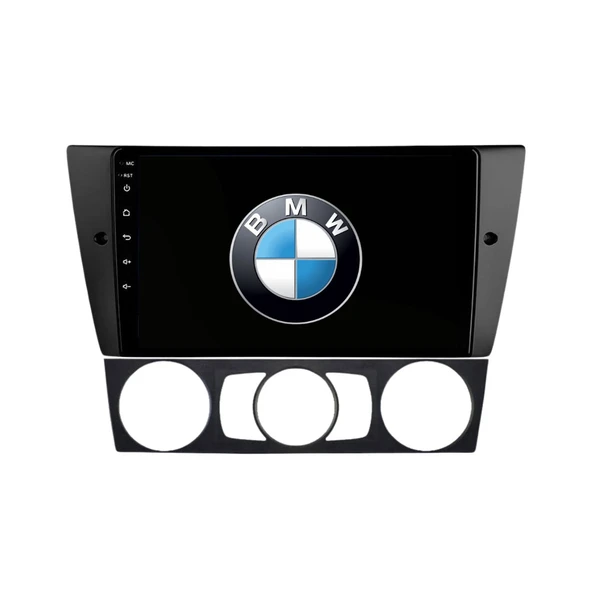 BMW E90 Araç Multimedya Android Ekran Carplay Navigasyon Cihazı Double Teyp 2+32 9" 05-11 Black BLUEWAY ürün görseli 1