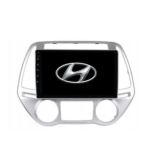 Hyundai i20 Araç Multimedya Android Ekran Carplay Double Teyp 4+64 9" 13-14 Düz Dijital Silver BLUEWAY ürün görseli 1