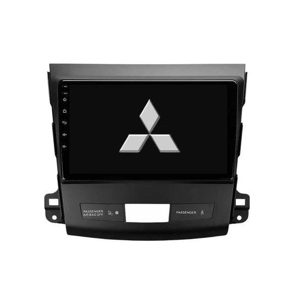 Mitsubishi Outlander Araç Multimedya Android Ekran Carplay Double Teyp 4+64 9" 08-12 Black BLUEWAY ürün görseli 1