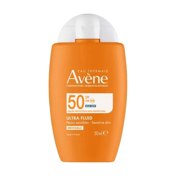 Avene Ultra Fluid Invisible SPF50 Normal ve Karma Ciltler İçin Güneş Kremi 50 ml ürün görseli 1