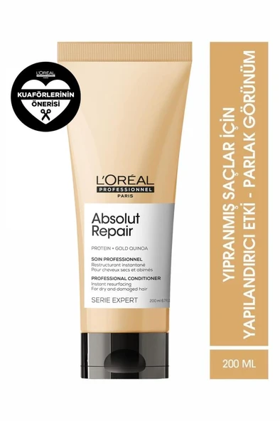 Loreal Professionnel Serie Expert Absolut Repair Onarıcı Saç Bakım Kremi 200 ml ürün görseli 1