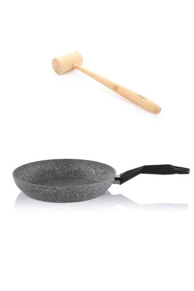 Schafer Granit Tava 30 CM ve Bambu Et Tokmağı ürün görseli 1
