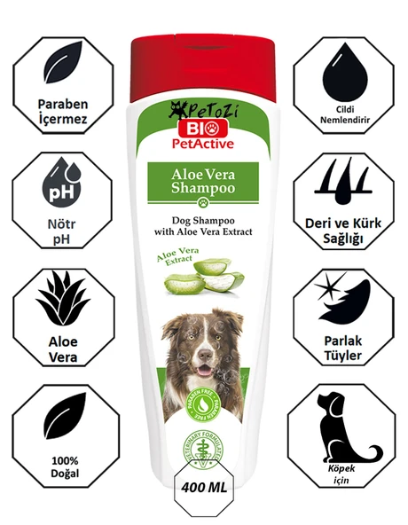 Köpekler için Aloe Vera Özlü Şampuan 400 ML ürün görseli 1