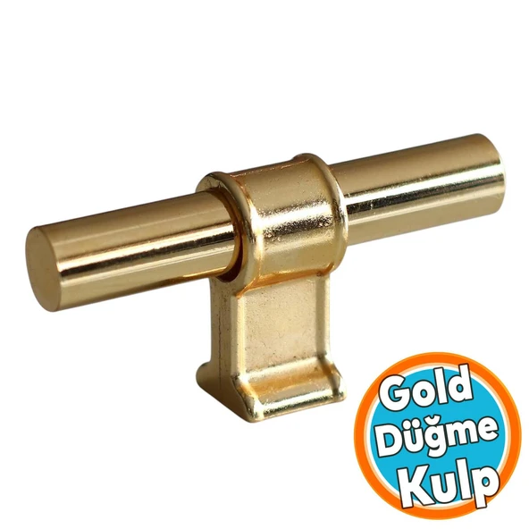 Metal Düğme Tek Vidalı Çekmece Mutfak Mobilya Dolabı Dolap Kulpu Kulbu Kulpları  Altın Gold ürün görseli 1