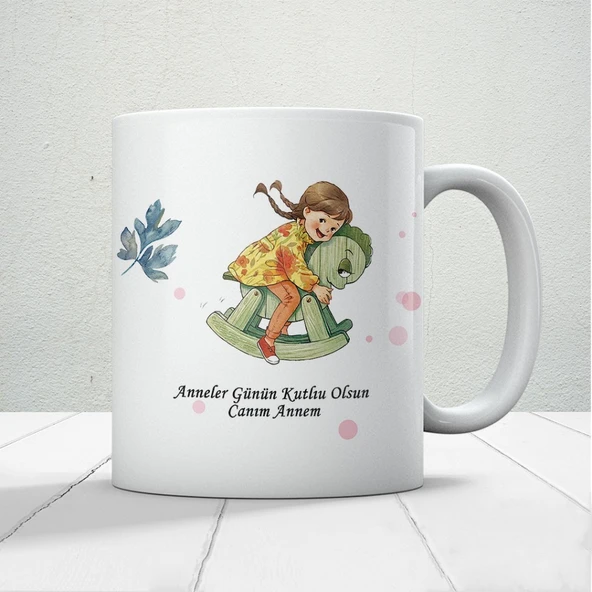 Anneler Günün Kutlu Olsun Canım Annem Yazılı Hediyelik Kupa Mod3 ürün görseli 1