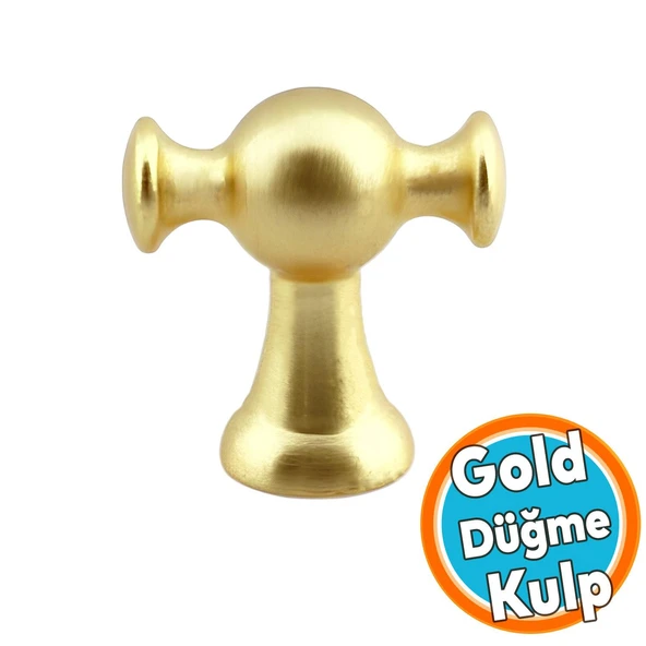 Mat Altın Kulp Düğme Tek Vidalı Çekmece Kulbu Kulpları Mutfak Mobilya Dolabı Dolap Kulpu ürün görseli 1