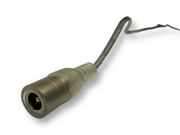 DC Dişi soketli konnektör fişi şeffaf güç uzatma kablosu evrensel adaptör 1.5m DC 5.5mm x 2.1mm ürün görseli 1